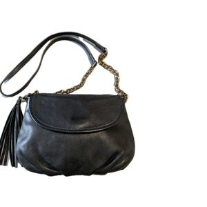 Margot Genuine‎ Black Leather Shoulder Bag